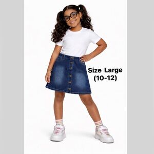 NWT Cat & Jack Denim Skirt Large (10-12)